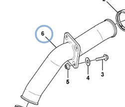 VOE15089031, Intercooler pipe